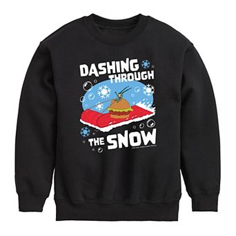 Boys 8-20 Nickelodeon SpongeBob SquarePants Plankton Snow Crew Fleece Sweatshirt