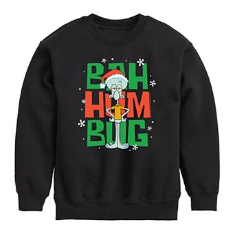 Boys 8-20 Nickelodeon SpongeBob SquarePants Bah Humbug Crew Fleece Sweatshirt