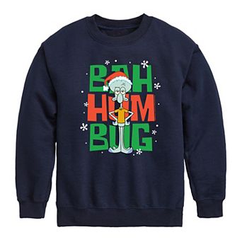 Boys 8-20 Nickelodeon SpongeBob SquarePants Bah Humbug Crew Fleece Sweatshirt