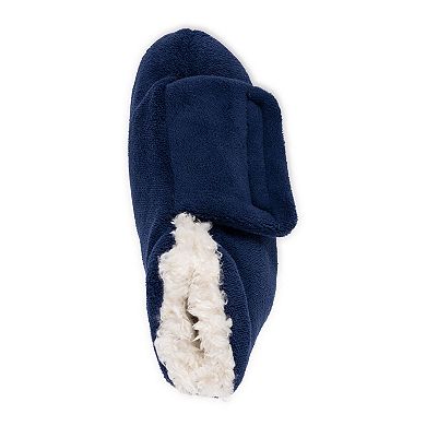 Softones by MUK LUKS® Adjustable Shearling Men's Bootie Slippers