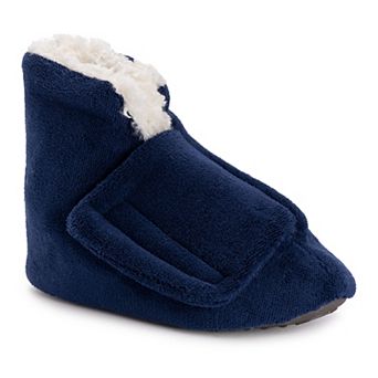 Softones by MUK LUKS® Adjustable Shearling Men's Bootie Slippers