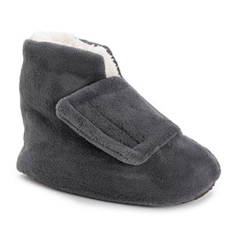 Softones by MUK LUKS® Adjustable Shearling Men's Bootie Slippers
