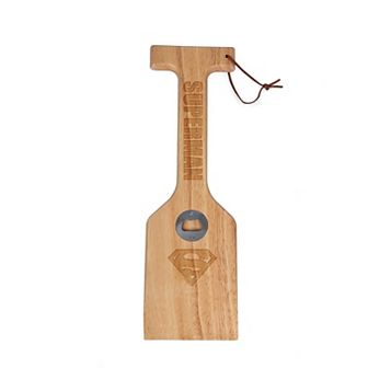 DC Comics Superman Hardwood BBQ Grill Scraper with Bottle Opener by Oniva
