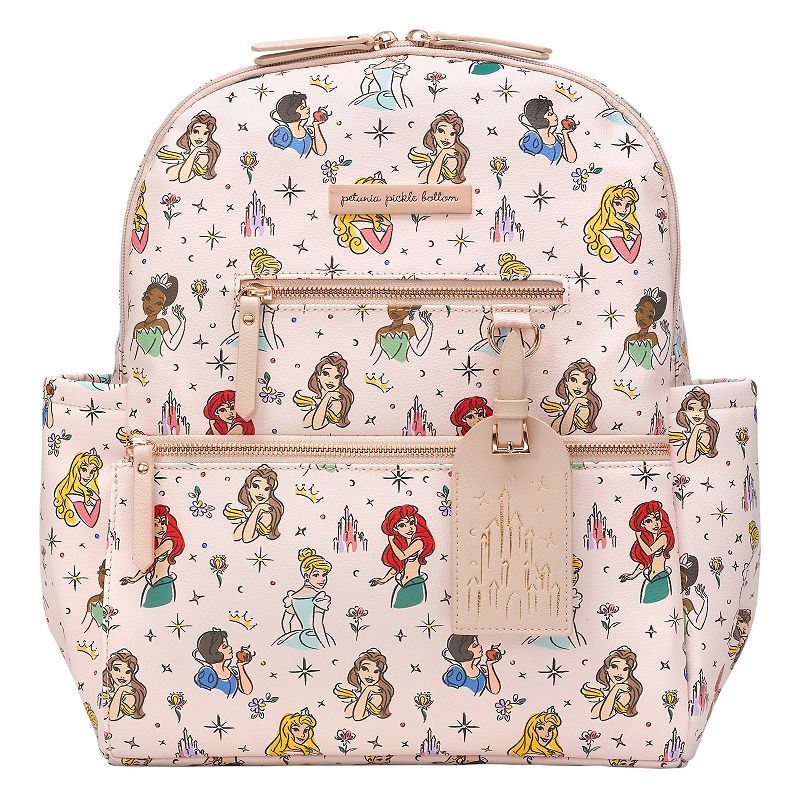 Petunia Pickle Bottom Ace Backpack Diaper Bag in Disneys Princess, Pink