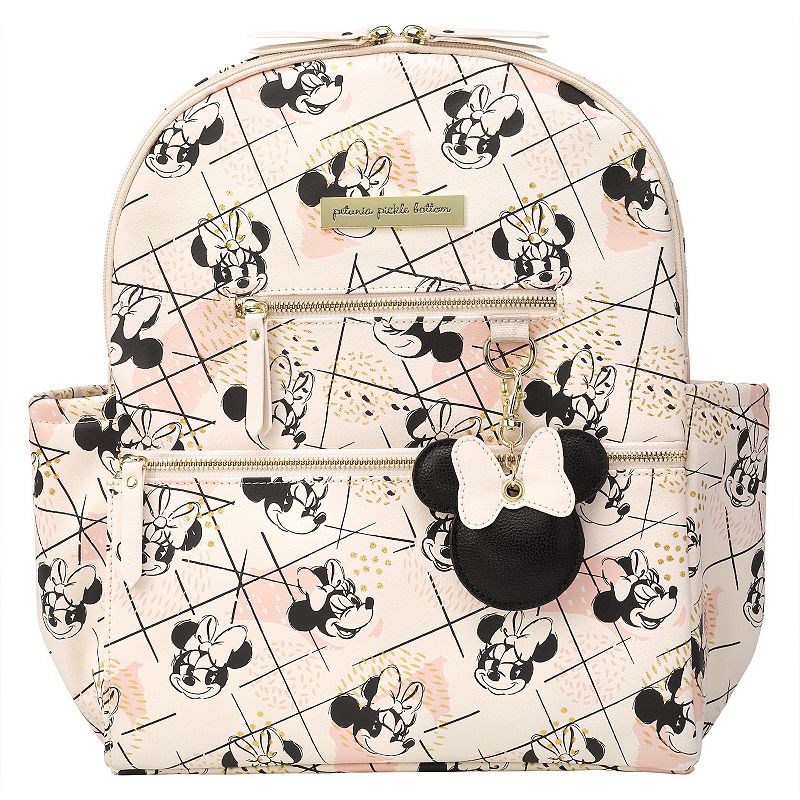 Petunia Pickle Bottom Ace Backpack Diaper Bag in Shimmery Minnie Mouse, Pin
