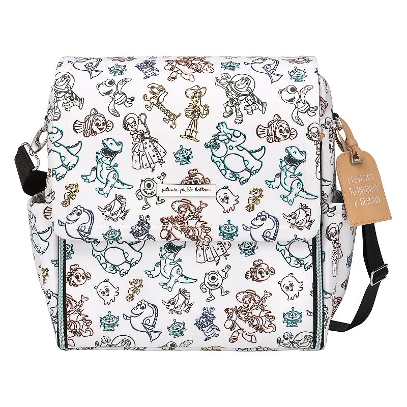 Petunia Pickle Bottom Boxy Backpack Diaper Bag in Disney/Pixar Playday, Whi