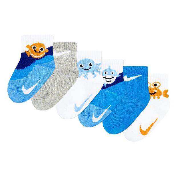 Toddler Boy Nickelodeon's Baby Shark 6 Pack Low-Cut Socks