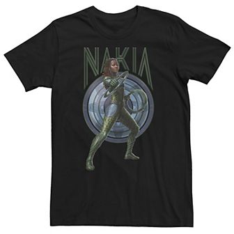 Men's Marvel Wakanda Forever Nakia Blue Shield Tee