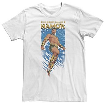 Men's Marvel Wakanda Forever My Enemies Call Me Namor Animated Portrait Tee