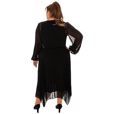 Women's Taylor Bottom Pleated Lace Dress