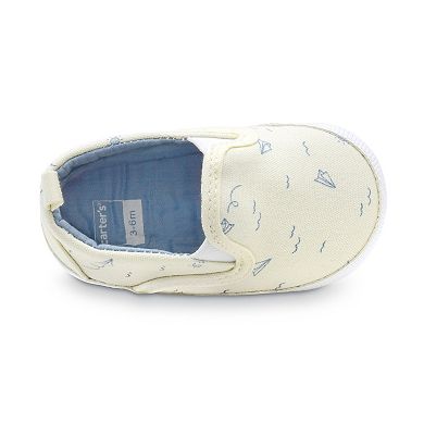 Carter's Baby Paper Airplane Print Slip-On Sneakers