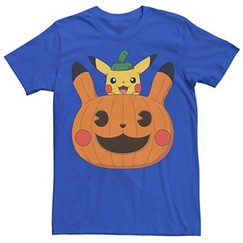 Men's Pokémon Big Pumpkin Pikachu Face Tee