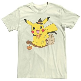 Men's Pokémon Pikachu Little Witch Pumpkin Tee