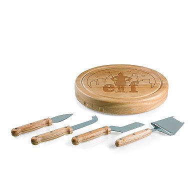 Toscana Elf Snow Globe Circo Cheese Cutting Board & Tools Set
