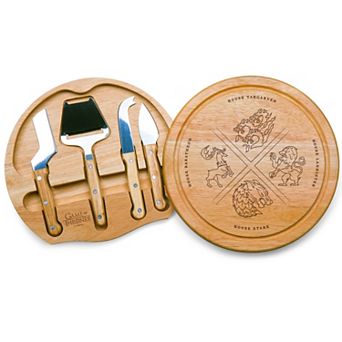 Toscana Game of Thrones 4 Houses Circo Cheese Cutting Board & Tools Set