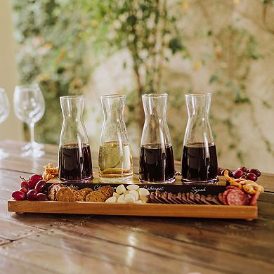 Legacy Cava Wine Tasting Kit with 4 Glass Carafes