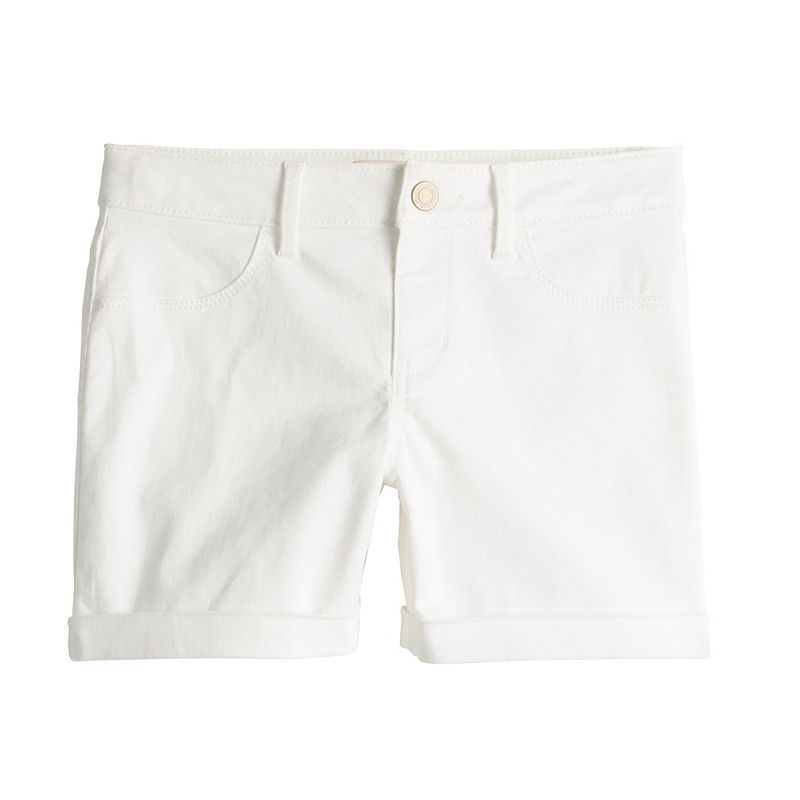 Girls 6-20 SO Ultimate Midi Shorts in Regular & Plus Size, Girls, White