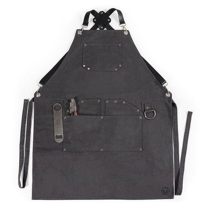 Legacy Collins Waxed Canvas Mixologist Apron, Gray