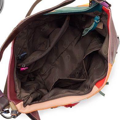AmeriLeather QMetal Mini Skulls Leather Crossbody Bag