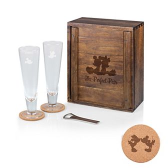 Disney's Mickey & Minnie Mouse Beverage Glass Set by Leagacy