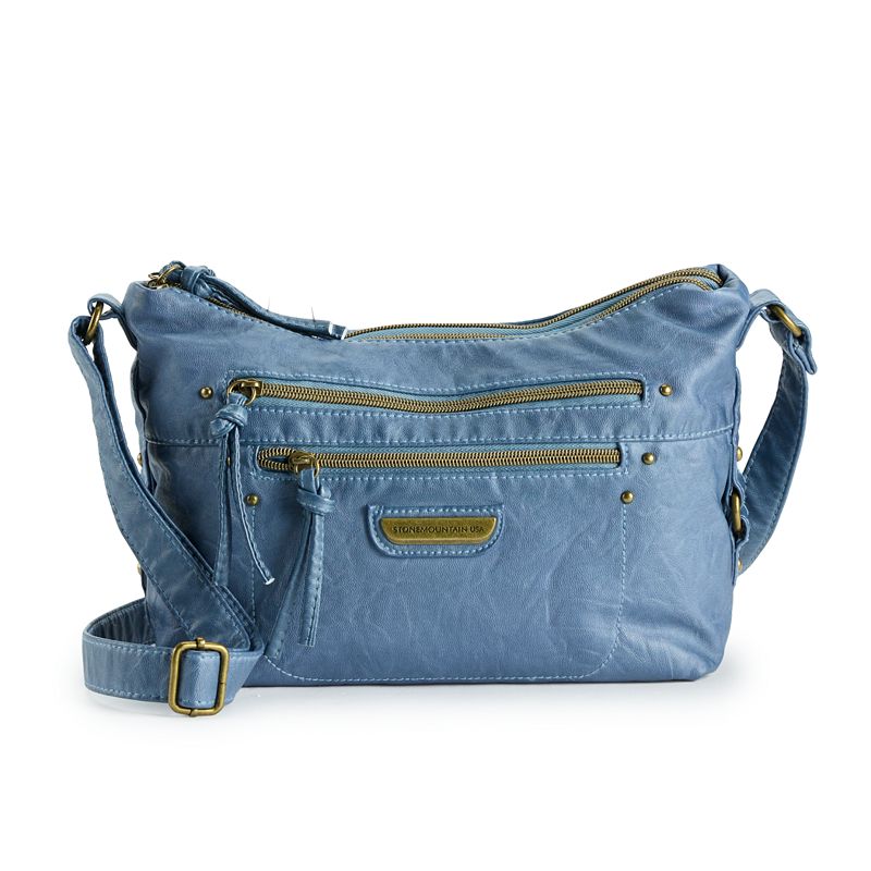Stone & Co. Smokey Sophia Crossbody Hobo Bag, Blue