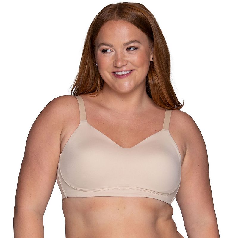 Vanity Fair Lingerie® Beauty Back® Simple Sizing Wireless Bra 72118, Women's, Size: XXXL, Damask Neutral