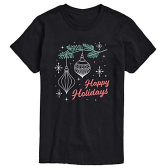 Men's Happy Holidays Retro Tee