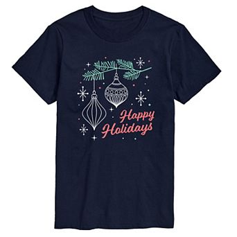 Men's Happy Holidays Retro Tee