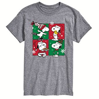 Men's Peanuts Christmas Grid Tee