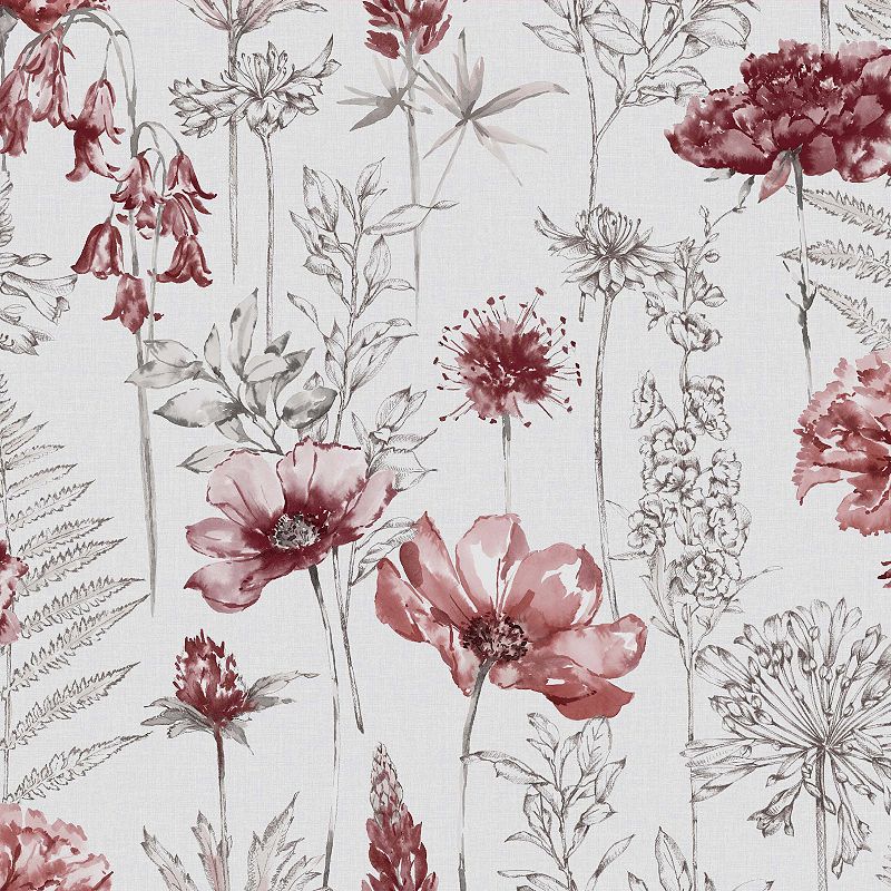 Floral Sketch Wallpaper