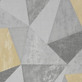 Fresco Shard Gray Triangle Removable Wallpaper
