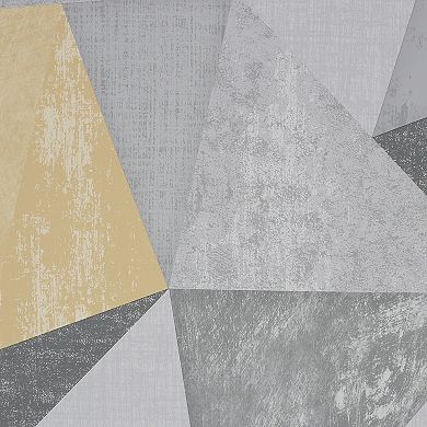 Fresco Shard Gray Triangle Removable Wallpaper