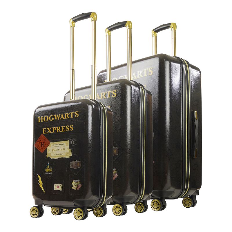 ful Harry Potter Hogwarts Express 3-Piece Hardside Spinner Luggage Set, Bla
