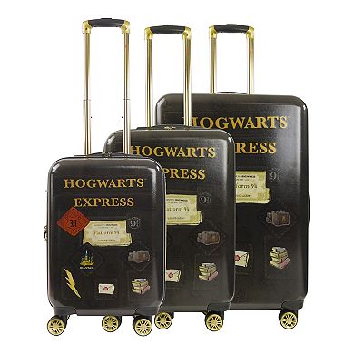 ful Harry Potter Hogwarts Express 3-Piece Hardside Spinner Luggage Set