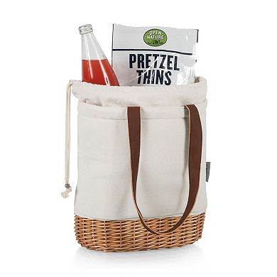 Picnic Time Pico Willow & Canvas Lunch Basket