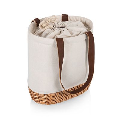 Picnic Time Pico Willow & Canvas Lunch Basket