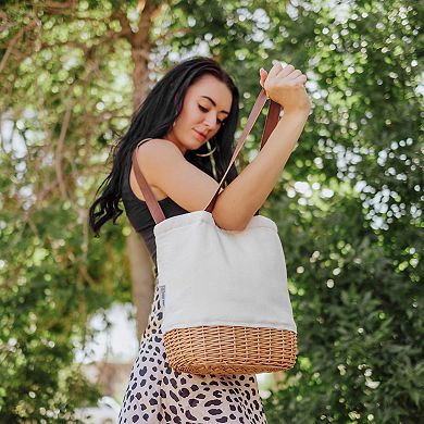 Picnic Time Pico Willow & Canvas Lunch Basket