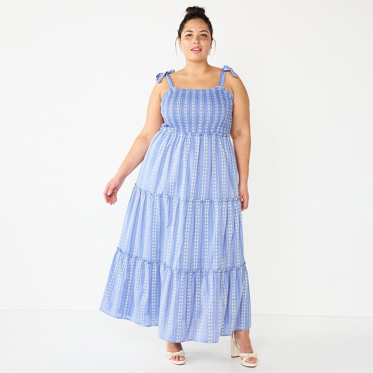 Kohls plus size white on sale dress