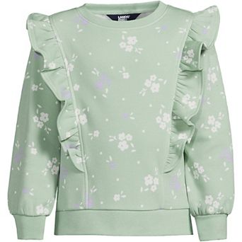 Girls 7-20 Plus Size Lands' End Cozy Ruffle Sweatshirt