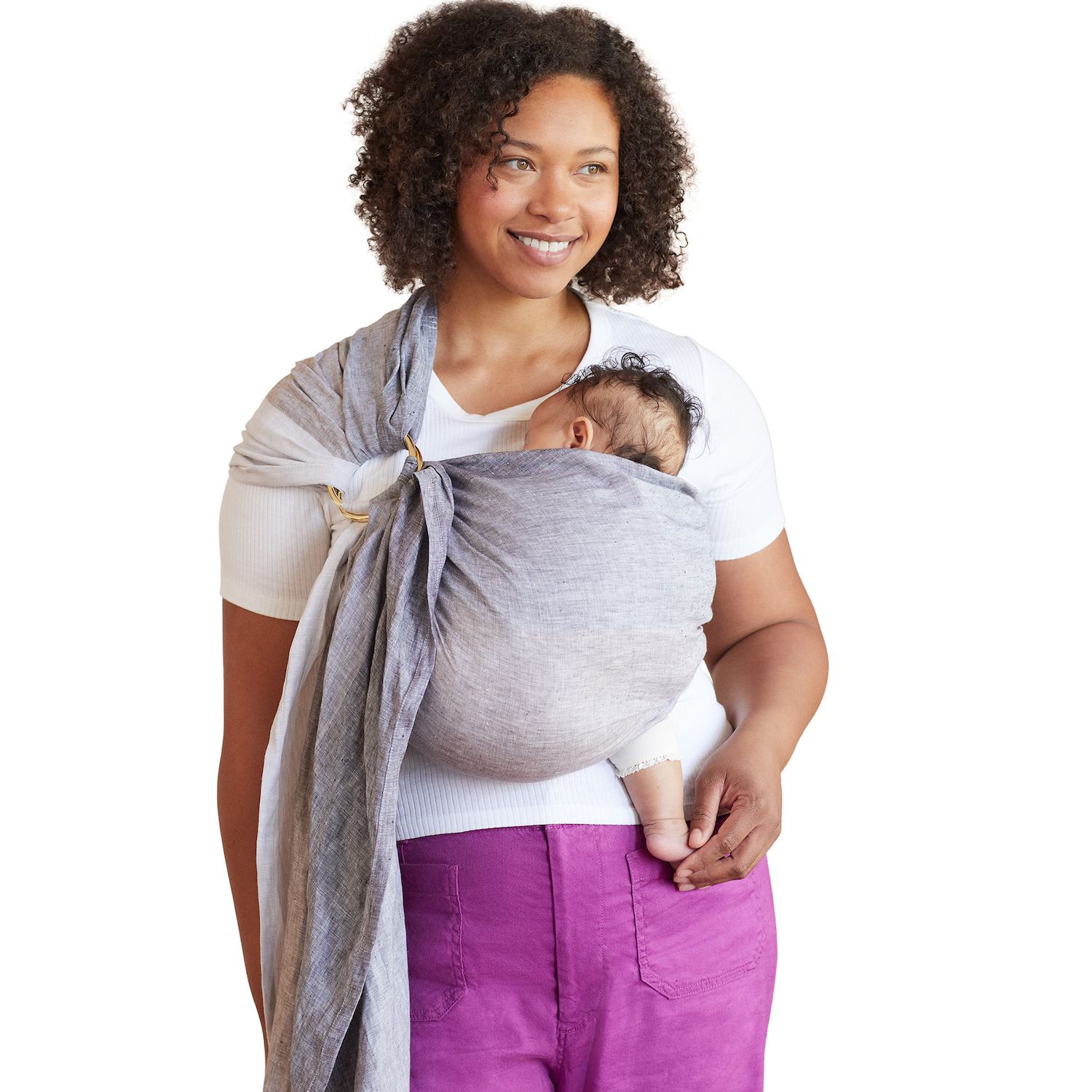 Babywearing Breastfeeding In A Stretchy Wrap Baby Carrier Newborn
