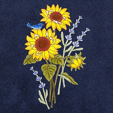 Linum Home Textiles Turkish Cotton Girasol 2-piece Embellished Bath Towel Set