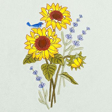 Linum Home Textiles Turkish Cotton Girasol 3-piece Embellished Towel Set