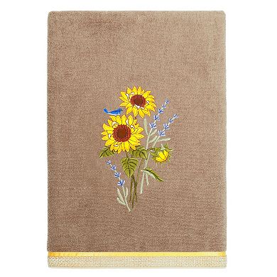 Linum Home Textiles Turkish Cotton Girasol 4-piece Embellished Towel Set