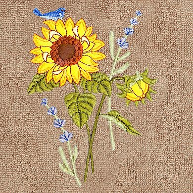 Linum Home Textiles Turkish Cotton Girasol 4-piece Embellished Towel Set