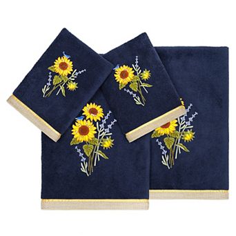 Linum Home Textiles Turkish Cotton Girasol 4 pc Embellished Towel Set
