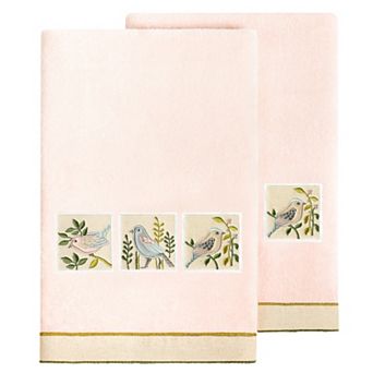 Linum Home Textiles Turkish Cotton Belinda 2 pc Embellished Bath Towel Set