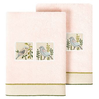 Linum Home Textiles Turkish Cotton Belinda 2 pc Embellished Hand Towel Set
