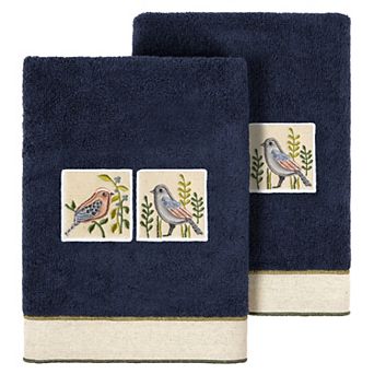 Linum Home Textiles Turkish Cotton Belinda 2 pc Embellished Hand Towel Set