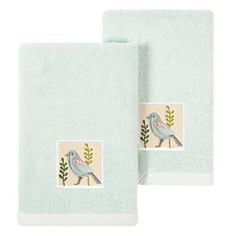 Linum Home Textiles Turkish Cotton Belinda 2 pc Embellished Fingertip Towel Set
