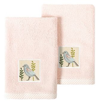 Linum Home Textiles Turkish Cotton Belinda 2 pc Embellished Fingertip Towel Set